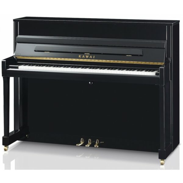 New Kawai K200 Upright Piano in black/gold