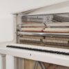 Sauter artisan 124 upright piano in polished white
